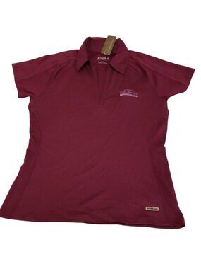 Annika Cutter & Buck Women’s Burgundy Golf Polo Shirt The Ridge Castle Pines S